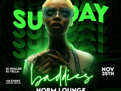 LOUNGE POSTER advertising awareness branding color theory glow graphic design logo motion graphics photoshop typography