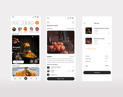 Food Ordering design figma ui ux