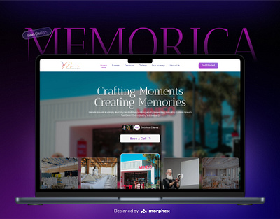 Memorica : Website Design Project designinspiration eventmanagementlandingpage eventmanagementwebsite figma figmadesign inspiration landingpagedesign landingpageui minimaldesign moderndesign modernlandingpage modernui ui uidesign uiux website websiteui webstieuiux webui