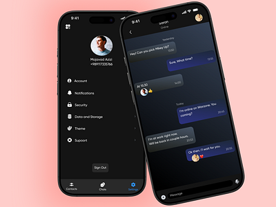 Chat App app design ui ux