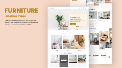 Furniture Landing Page ui