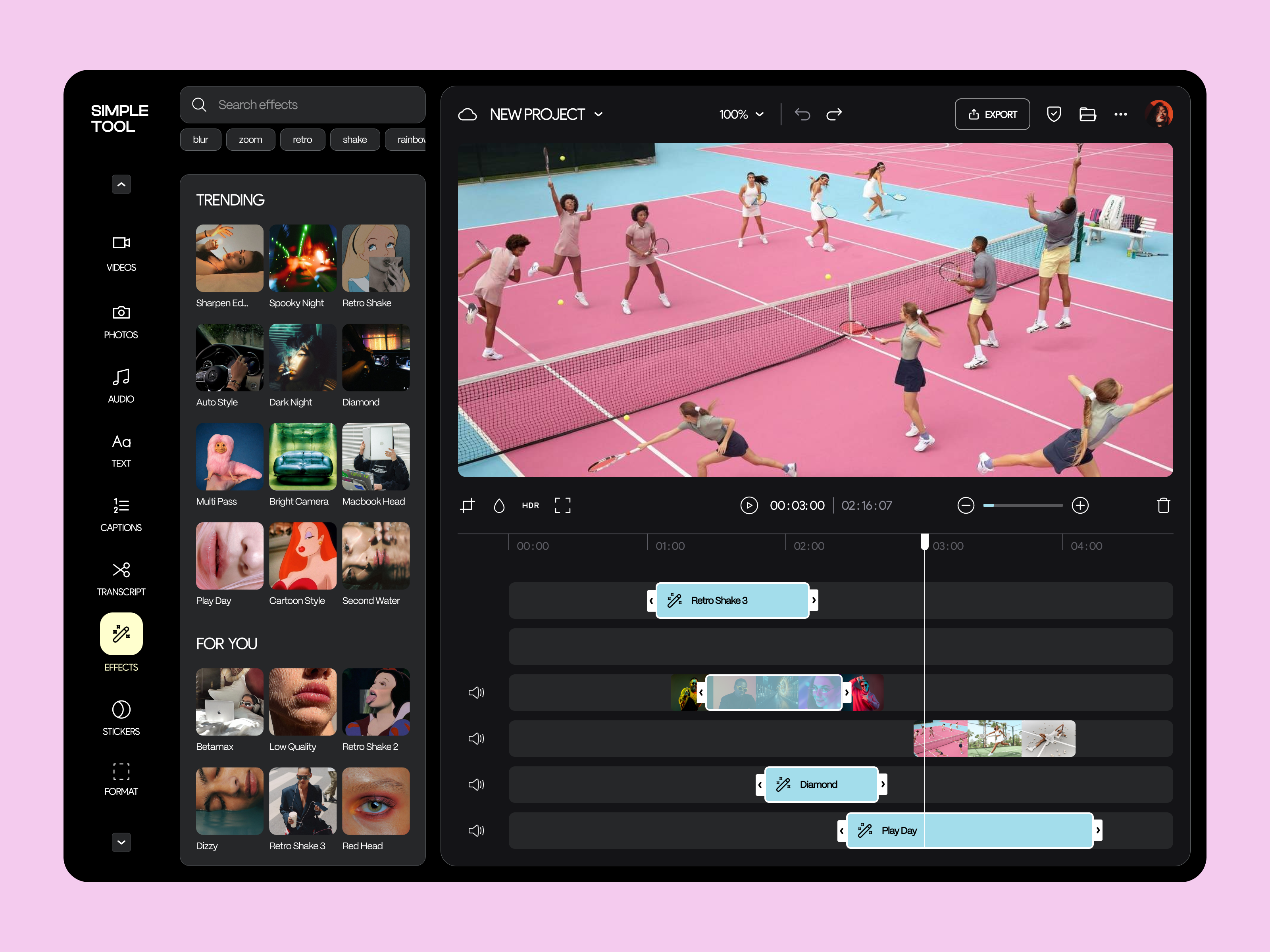 Example of Creative Web App Design