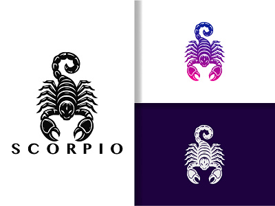 Scorpio Logo agency alcon logo america aniamal astrological company flight freedom horoscope humankind illustration outdoor scorpio strong vector zodiac