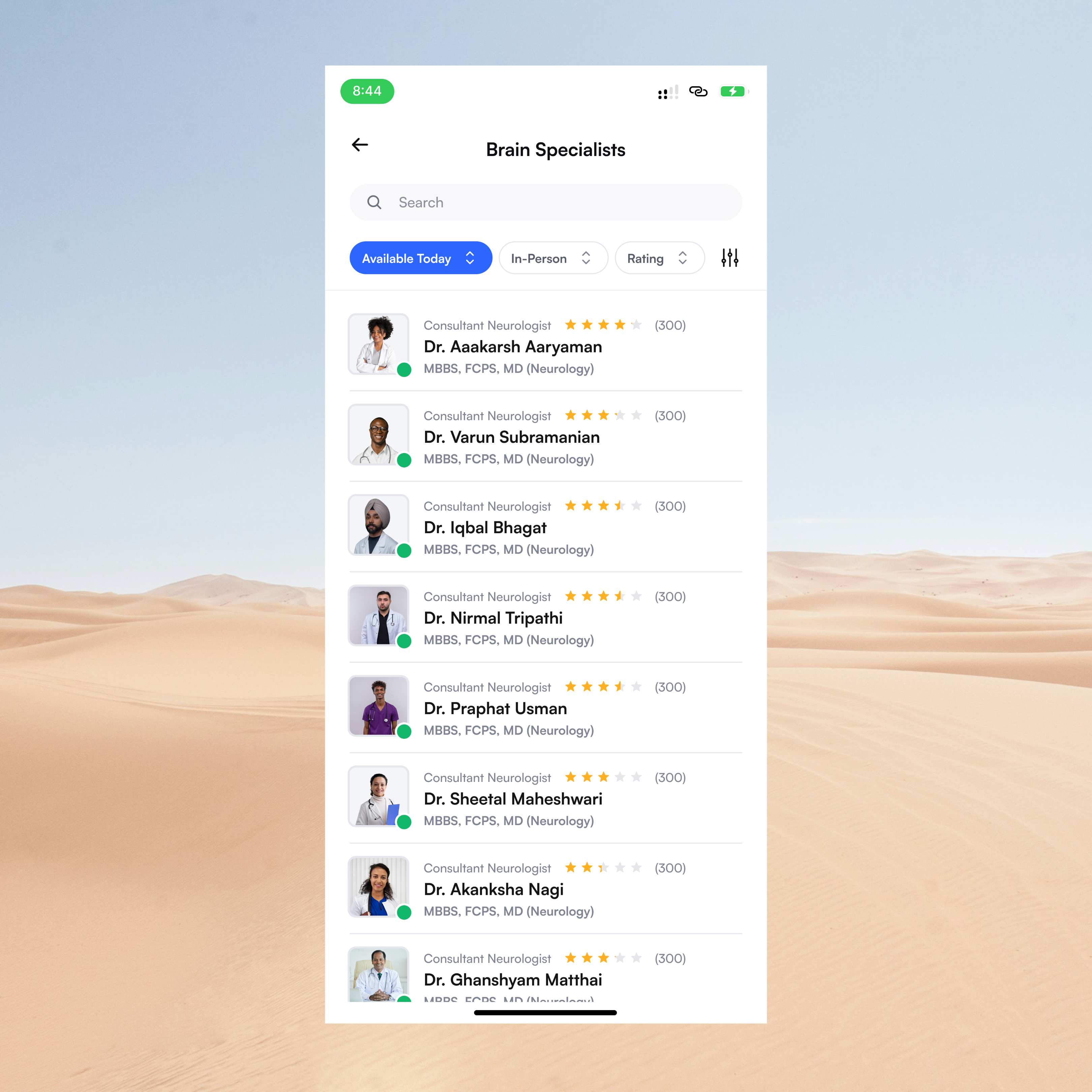 Healthcare appointment app (search for specialists) bookappointment design figma healthcare mobileapp ui