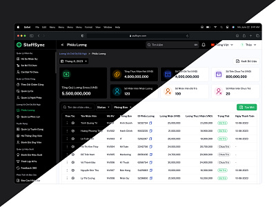 StaffSync - Dark & Light design ui uidesign ux web