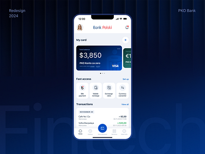 PKO Bank App Redesign app design figma mobileapp ui uitips uxdesign uxui