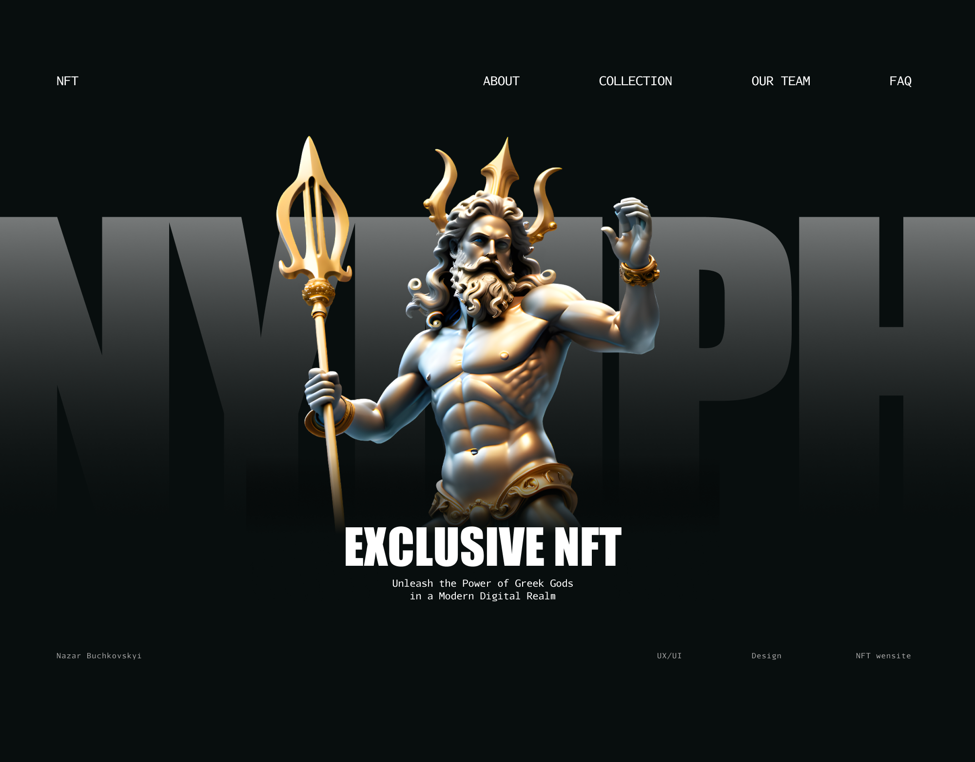 VIRAL NFT / Landing Page / NFT WEB SITE / CRYPTO crypto design landing page nft nft landing page uxui