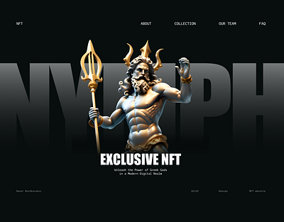 VIRAL NFT / Landing Page / NFT WEB SITE / CRYPTO crypto design landing page nft nft landing page uxui