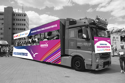 Hamburg Pride Inklusionstruck 2023 2024 adobe hamburg indesign mock up pride