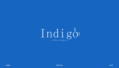 Indigo coffee|bakery Brand Identity branding design graphic design logo