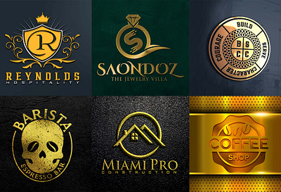 Luxurious 3D Logo Design Services branding design graphic design illustration logo logo design logo designer typography vector