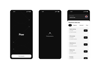 Pow ~ clean design interface minimal product product design ui user interface ux