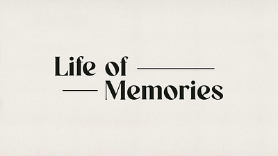 Life of Memories 2d animation 2d logo animation 2d video adobe illustrator after effects animated logo animation branding design gif gif animation graphic design illustration logo logo animation logo animator motion design motion graphics video