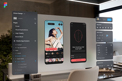 Figma in VR Animation animation app app design ar figma graphic design ui vr website design
