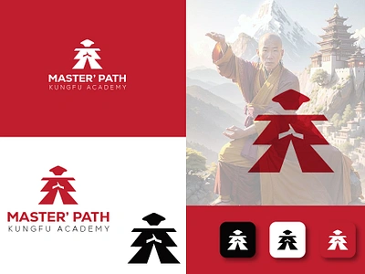 Master Path Kungfu Academy Logo abstract logo businesslogo freelancelogo kungfu logo logo logo design logo designer logo inspiration logodesign minimal logo modern logo