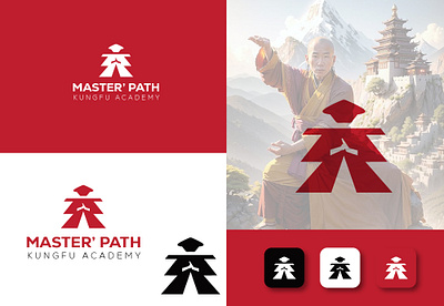 Master Path Kungfu Academy Logo abstract logo businesslogo freelancelogo kungfu logo logo logo design logo designer logo inspiration logodesign minimal logo modern logo