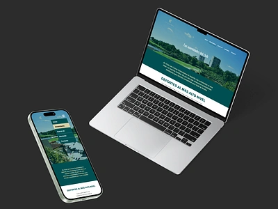 Responsive Web design for a Golf Club branding design figma graphic design landing page page ui ux web web design website wordpress