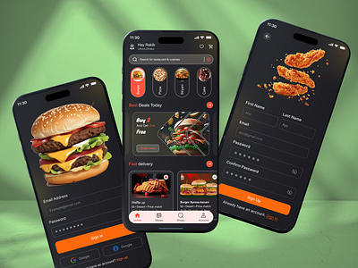 Food Delivery Mobile App app app design clean delivery delivery app design dribbble food app food delivery food delivery app mobile mobile app mobile app design resturent app ui ui sesign uiux user experience user interface ux