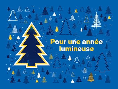 2025 Greetings card for Université de Montréal branding graphic design illustration