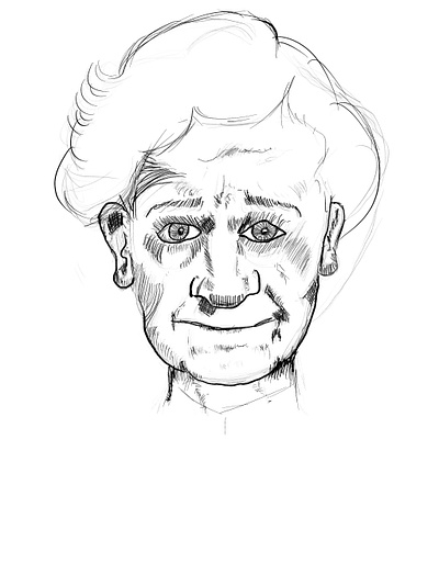 Old Lady Portrait drawing pencil portrait sketch sketching