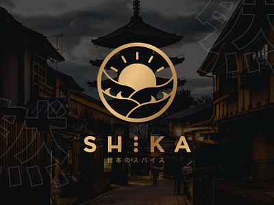 SHIKA - Japanese Spice Branding branding cafe logo design graphic design japanese logo logo logo design