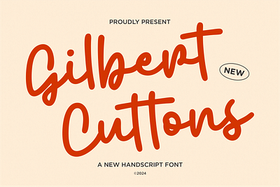 Gilbert Cuttons - Monoline Font best seller font