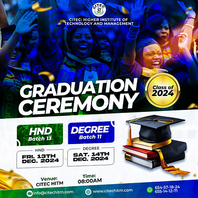 SCHOOL GRADUATION FLYER graphic design