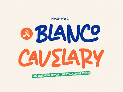 Blanco Cavelary - Decorative Display Font branding font corporate font decorative designs font kids layout logo planner supply teacher font typeface