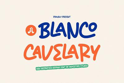 Blanco Cavelary - Decorative Display Font branding font corporate font decorative designs font kids layout logo planner supply teacher font typeface