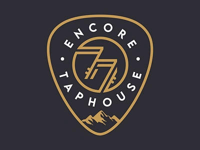 Logo Design for Encore 77 Taphouse in Portland, Oregon branding design graphic design icon logo vector