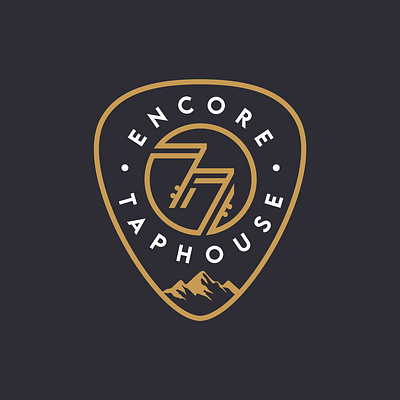 Logo Design for Encore 77 Taphouse in Portland, Oregon branding design graphic design icon logo vector