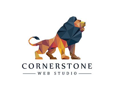 Logo Design for Cornerstone Web Studio in Portland. animation branding design graphic design illustration logo minimal vector