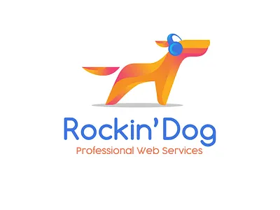 Logo Design for Rockin' Dog in Portland 3d animation branding graphic design illustration logo motion graphics vector