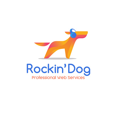 Logo Design for Rockin' Dog in Portland 3d animation branding graphic design illustration logo motion graphics vector