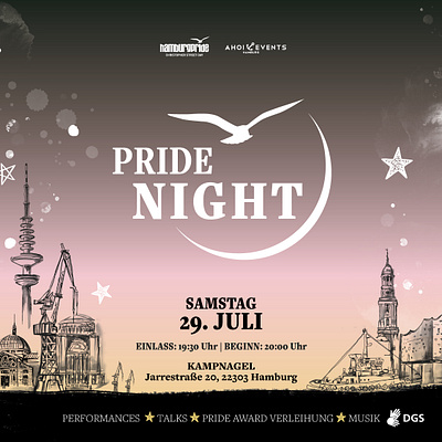 Pride Night 2022 2023 2024 adobe after effects animation hamburg indesign night pride social media