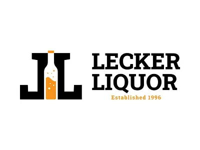 Logo Design for Lecker Liquor in Lake Oswego branding design graphic design icon logo vector