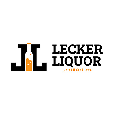 Logo Design for Lecker Liquor in Lake Oswego branding design graphic design icon logo vector