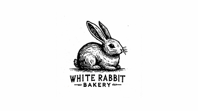 Logo Design For White Rabbit Bakery branding design graphic design illustration logo