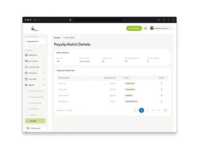 Payroll Management - HRMS benefits deductions hrms payroll payslips