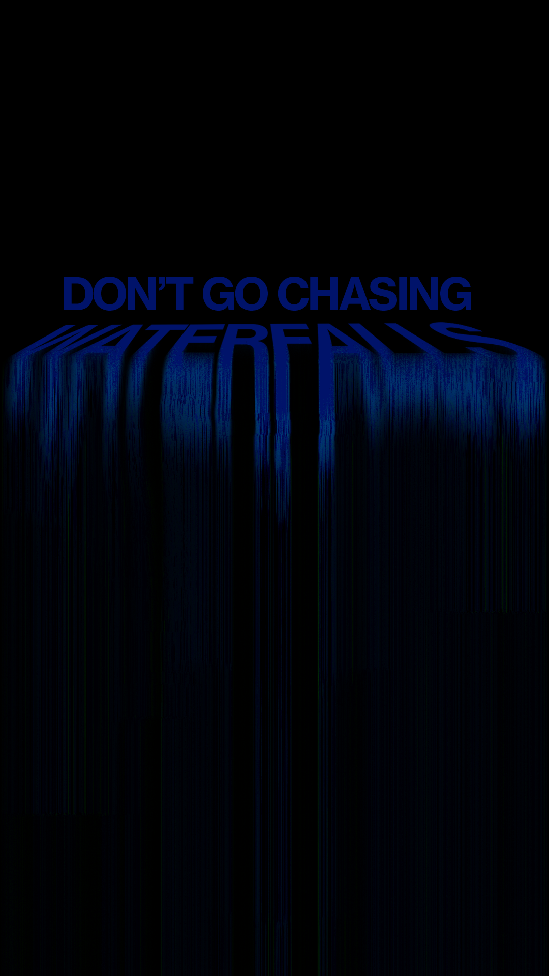 Waterfalls photoshop raster typography