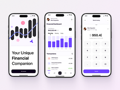 Finance Management Mobile App app design bank ui banking banking app banking application banking ui dashboard app finance app finance dashboard finances app financial app ui ui 20205 ui 2025 ux