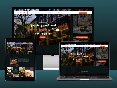 Savor Diners diners landing page design figma design figma ui and ux restaurant website design ui and ux implementation ux design website revamp