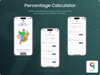 Percentage Calculator ui