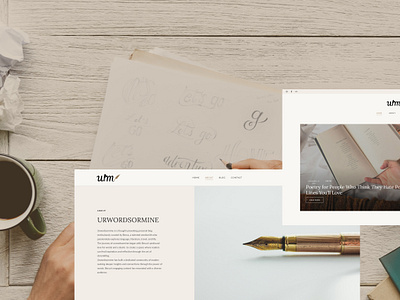 URWORDSORMINE - Blog Website blogdesign contentcreators designcommunity designinspiration storytelling uiux uxdesign webdesign websiteredesign wordpress writingcommunity