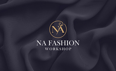 NA FASHION - Visual Identity a boutique brand circle classic cloth clothing convection craft fashion industries initial lettarmark letter n na needle taylor thread workshop