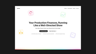 Cameoo Lannding page hero app branding colors design finance fintech illustration landing page logo product design sidebar ui ux