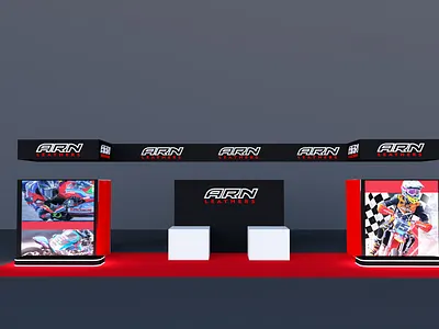 ARN LEATHER STAND 3d 3d artist 3d designer 3d modeling animation brand branding graphic design graphics designer logo motion graphics render image stall design ui