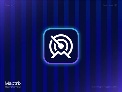 Maptrix Logo Icon Design m abstact logo m app icon m detect logo m finfing logo m innovation logo m logo m map logo m modern logo m radar logo m scan logo m search logo m tech m tech logo mapping logo mlooking logo mnavigation radar logo radar technology radartech searching logo