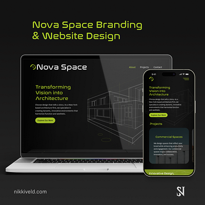 Nova Space Website Design design graphic design logo typography ui ux