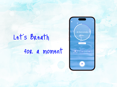 breath app app breath breath app breath design breathing design ui